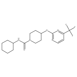 N-cyclohexyl-4-{[4-(trifluoromethyl)pyrimidin-2-yl]oxy}piperidine-1-carboxamide Structure