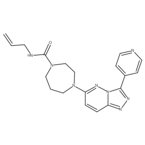N-Prop-2-enyl-4-(3-pyridin-4-yl-[1,2,4]triazolo[4,3-b]pyridazin-6-yl)-1,4-diazepane-1-carboxamide Structure