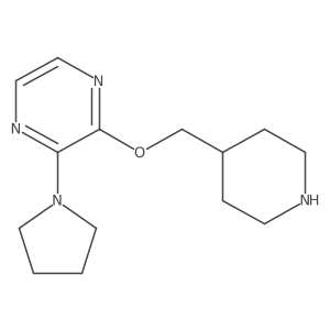 2-[(Piperidin-4-yl)methoxy]-3-(pyrrolidin-1-yl)pyrazine Structure