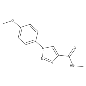 1-(4-methoxyphenyl)-N-methyl-1H-1,2,3-triazole-4-carboxamide结构式