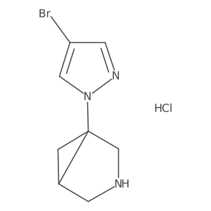 1-(4-bromo-1H-pyrazol-1-yl)-3-azabicyclo[3.1.0]hexane hydrochloride Structure