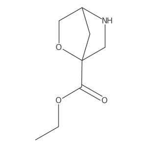 ethyl (1S,4S)-2-oxa-5-azabicyclo[2.2.1]heptane-1-carboxylate Structure