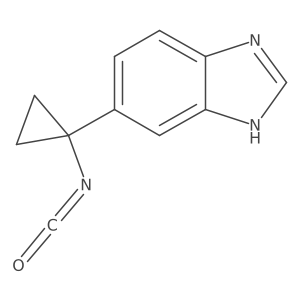 5-(1-isocyanatocyclopropyl)-1H-1,3-benzodiazole Structure