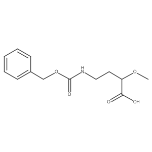 (2R)-4-{[(benzyloxy)carbonyl]amino}-2-methoxybutanoic acid结构式
