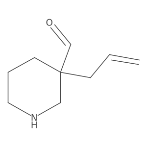 3-(Prop-2-en-1-yl)piperidine-3-carbaldehyde结构式