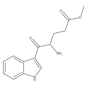 methyl 4-amino-5-(1H-indol-3-yl)-5-oxopentanoate结构式