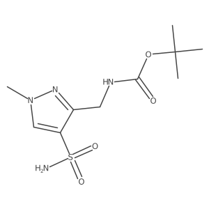 tert-butyl N-[(1-methyl-4-sulfamoyl-1H-pyrazol-3-yl)methyl]carbamate Structure