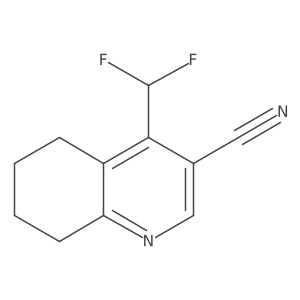 4-(Difluoromethyl)-5,6,7,8-tetrahydroquinoline-3-carbonitrile结构式