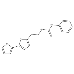 3-{2-[5-(Furan-2-yl)thiophen-2-yl]ethyl}-1-phenylurea结构式