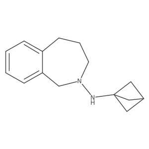 N-(Bicyclo[1.1.1]pentan-1-yl)-1,3,4,5-tetrahydro-2H-benzo[c]azepin-2-amine结构式