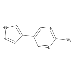 5-(1H-pyrazol-4-yl)pyrimidin-2-amine Structure