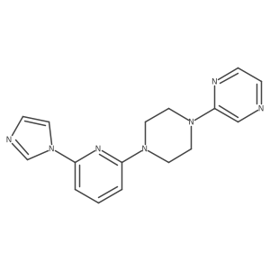 2-{4-[6-(1H-imidazol-1-yl)pyridin-2-yl]piperazin-1-yl}pyrazine Structure