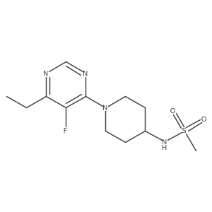 N-[1-(6-ethyl-5-fluoropyrimidin-4-yl)piperidin-4-yl]methanesulfonamide Structure