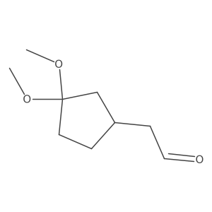2-(3,3-Dimethoxycyclopentyl)acetaldehyde Structure