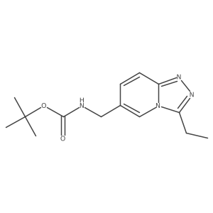 tert-butyl N-({3-ethyl-[1,2,4]triazolo[4,3-a]pyridin-6-yl}methyl)carbamate Structure