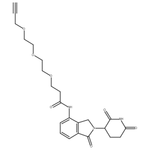 Lenalidomide-CO-PEG3-propargyl结构式
