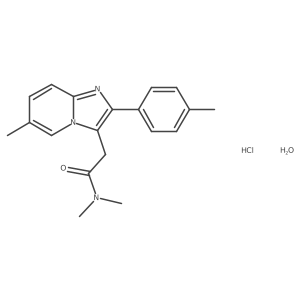 Zolpidem hydrochloride monohydrate结构式