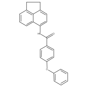 N-(1,2-dihydroacenaphthylen-5-yl)-4-phenoxybenzamide结构式