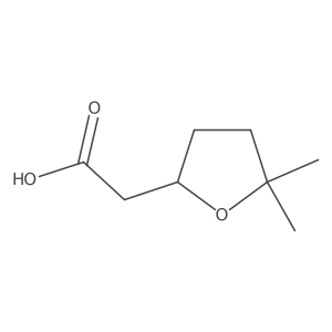2-(5,5-Dimethyloxolan-2-yl)acetic acid结构式