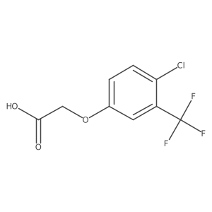 2-[4-Chloro-3-(trifluoromethyl)phenoxy]acetic acid Structure