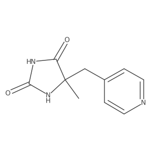 5-Methyl-5-[(pyridin-4-yl)methyl]imidazolidine-2,4-dione Structure
