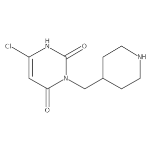 6-Chloro-3-(piperidin-4-ylmethyl)pyrimidine-2,4(1H,3H)-dione Structure