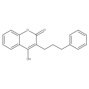 3-(gamma-Phenylpropyl)-4-hydroxycoumarin结构式
