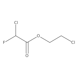 Acetic acid, 2-chloro-2-fluoro-, 2-chloroethyl ester结构式
