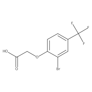 (2-Bromo-4-trifluoromethyl-phenoxy)-acetic acid Structure
