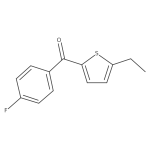 (5-Ethyl-2-thienyl)(4-fluorophenyl)methanone结构式