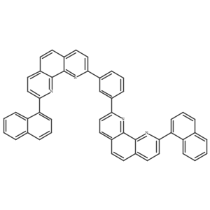 1,3-Bis(9-(naphthalen-1-yl)-1,10-phenanthrolin-2-yl)benzene结构式