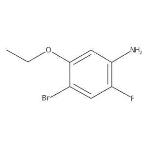 4-Bromo-5-ethoxy-2-fluoroaniline结构式