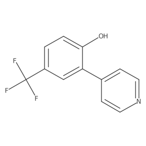 2-(Pyridin-4-yl)-4-(trifluoromethyl)phenol Structure