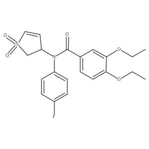N-(1,1-dioxido-2,3-dihydrothiophen-3-yl)-3,4-diethoxy-N-(4-fluorophenyl)benzamide Structure