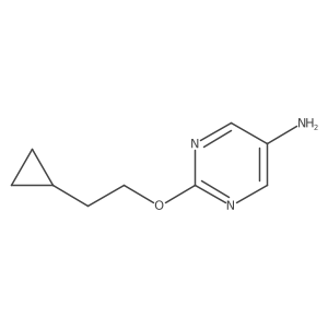 2-(2-Cyclopropylethoxy)pyrimidin-5-amine结构式