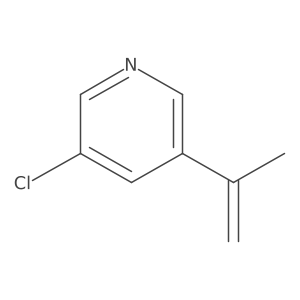 3-Chloro-5-(prop-1-en-2-yl)pyridine Structure