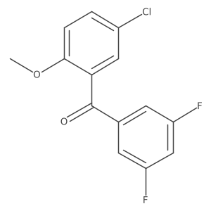(5-Chloro-2-methoxyphenyl)(3,5-difluorophenyl)methanone Structure