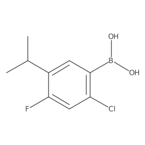 (2-Chloro-4-fluoro-5-isopropylphenyl)boronic acid Structure