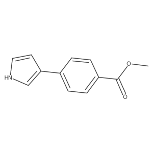 methyl 4-(1H-pyrrol-3-yl)-benzoate结构式
