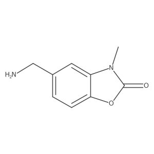 5-(Aminomethyl)-3-methyl-2,3-dihydro-1,3-benzoxazol-2-one结构式