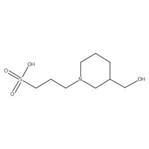 3-(Hydroxymethyl)-1-piperidinepropanesulfonic acid结构式