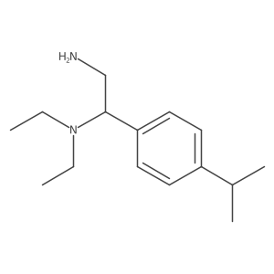 {2-Amino-1-[4-(methylethyl)phenyl]ethyl}diethylamine Structure