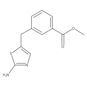 Methyl 3-[(2-amino-1,3-thiazol-5-yl)methyl]benzoate Structure