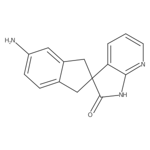 5-amino-1,3-dihydrospiro[indene-2,3'-pyrrolo[2,3-b]pyridin]-2'(1'H)-one Structure