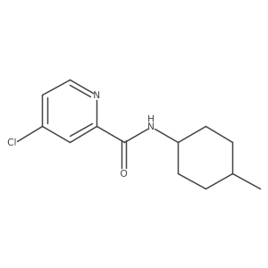 4-Chloro-N-(4-methylcyclohexyl)picolinamide Structure