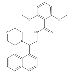 2,6-dimethoxy-N-(2-morpholino-2-(naphthalen-1-yl)ethyl)benzamide Structure