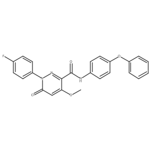 1-(4-fluorophenyl)-4-methoxy-6-oxo-N-(4-phenoxyphenyl)-1,6-dihydropyridazine-3-carboxamide Structure