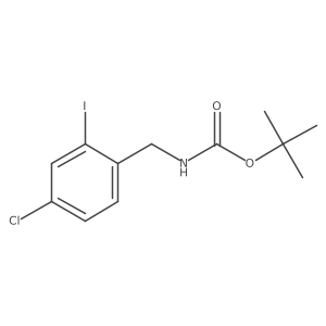 Tert-butyl (4-chloro-2-iodobenzyl)carbamate Structure