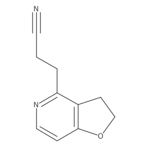 3-(2,3-Dihydrofuro[3,2-c]pyridin-4-yl)propanenitrile Structure
