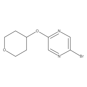 2-Bromo-5-(tetrahydro-pyran-4-yloxy)-pyrazine Structure
